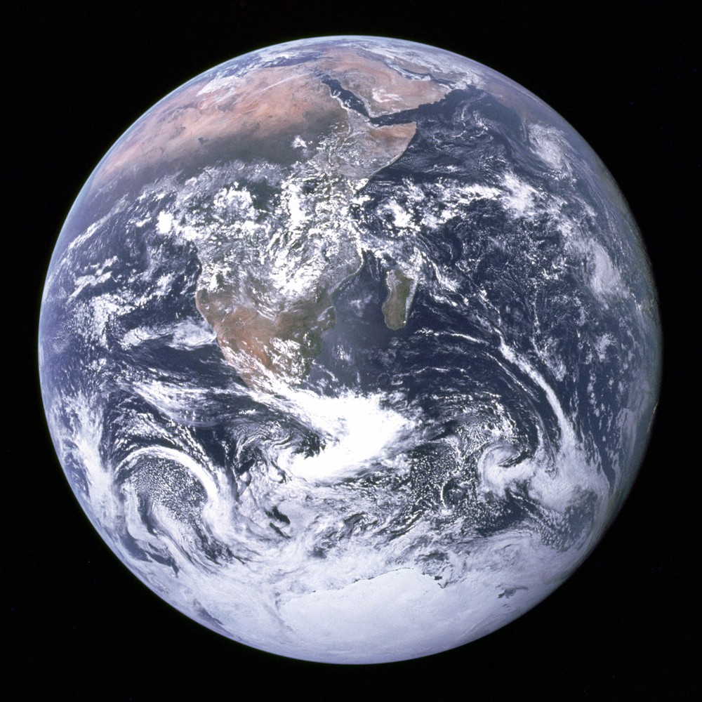 Earth showing Africa and Antarctica
