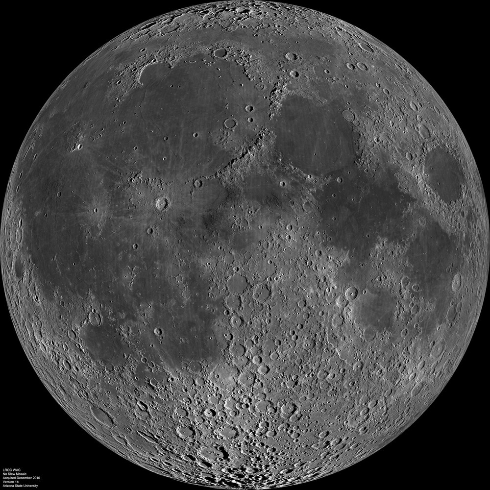 Full Moon showing nearside features