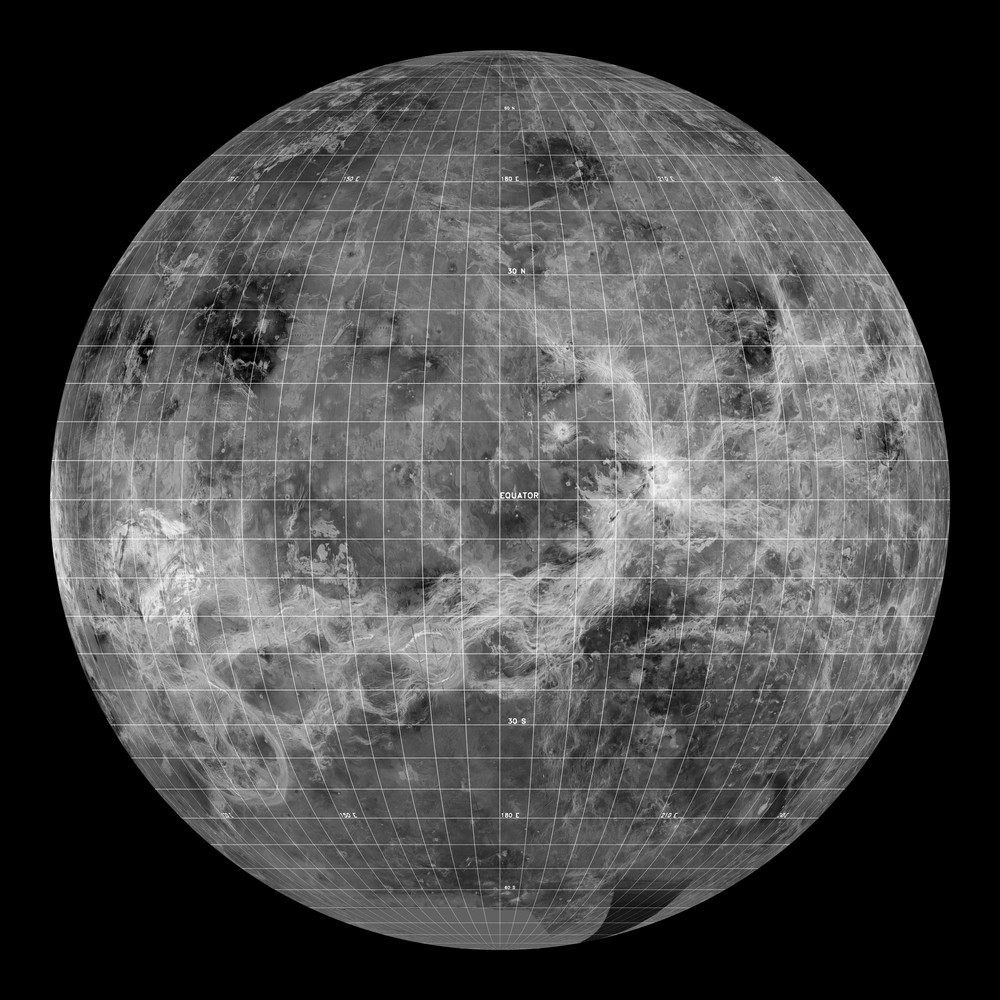 Venus surface radar mapping