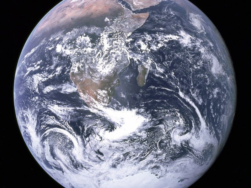 Earth3D software showing globe view
